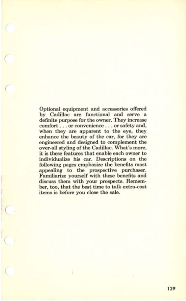1957 Cadillac Salesmans Data Book Page 16